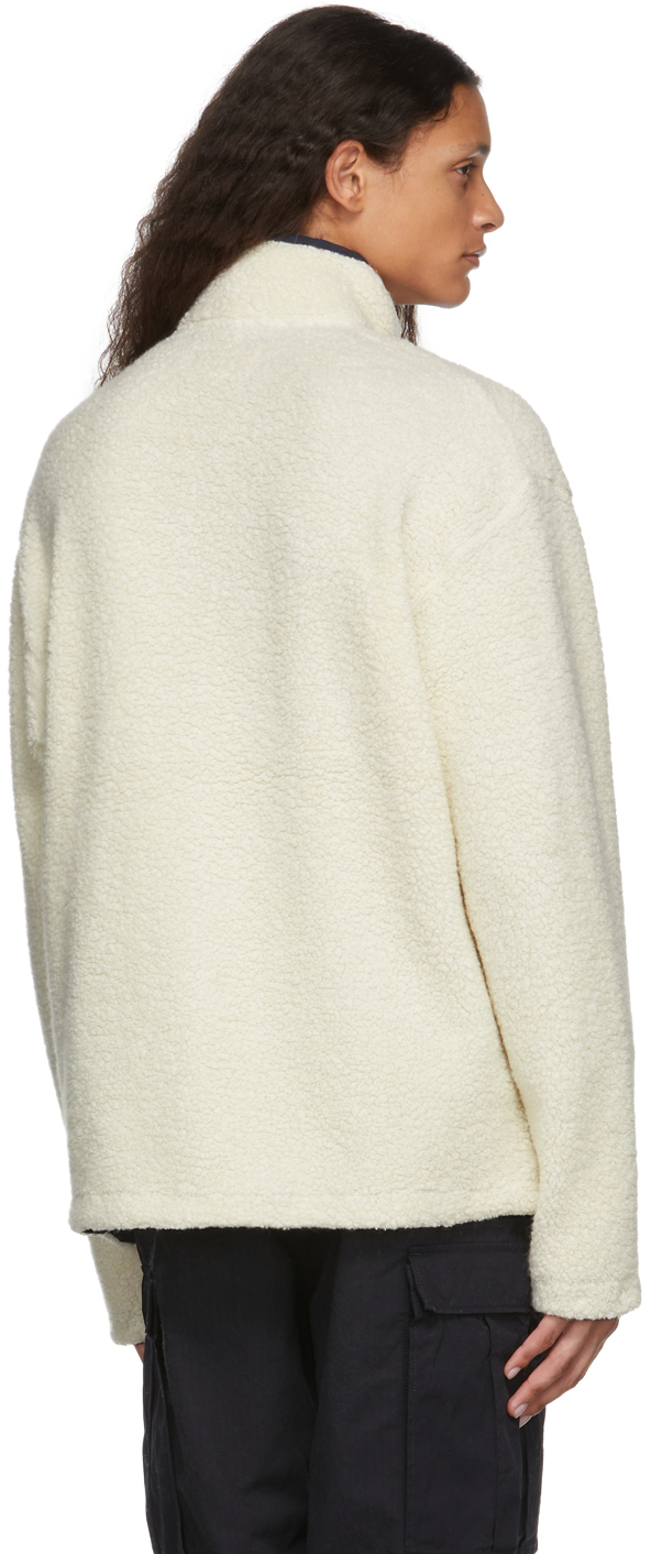 Nanamica Off-White Fleece Jacket Nanamica