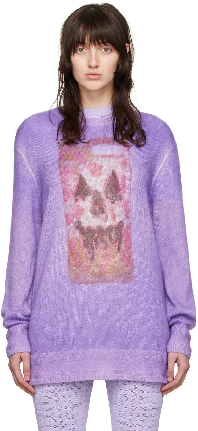 Givenchy Purple Josh Smith Edition Mohair Sweater Givenchy