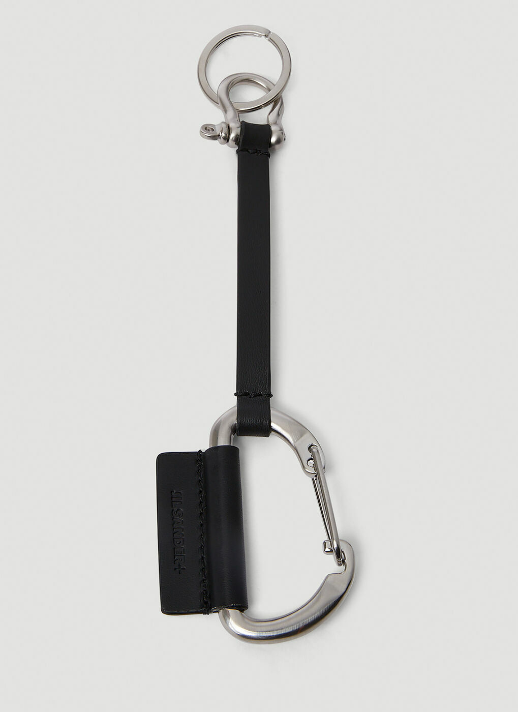 Jil Sander+ - Leather Keyring in Black Jil Sander+