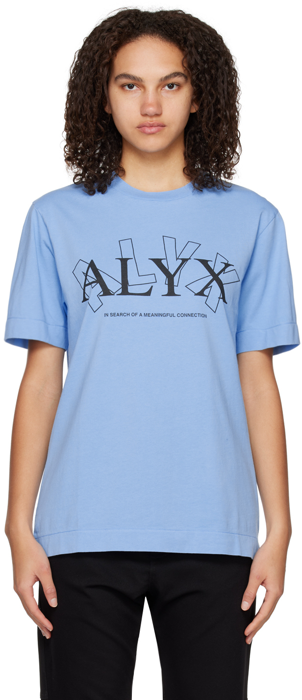 Photo: 1017 ALYX 9SM Blue 'Meaningful Connection' T-Shirt