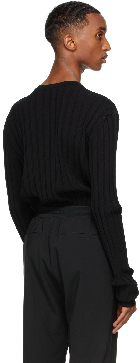 1017 ALYX 9SM Black Rib Knit Wide Sweater