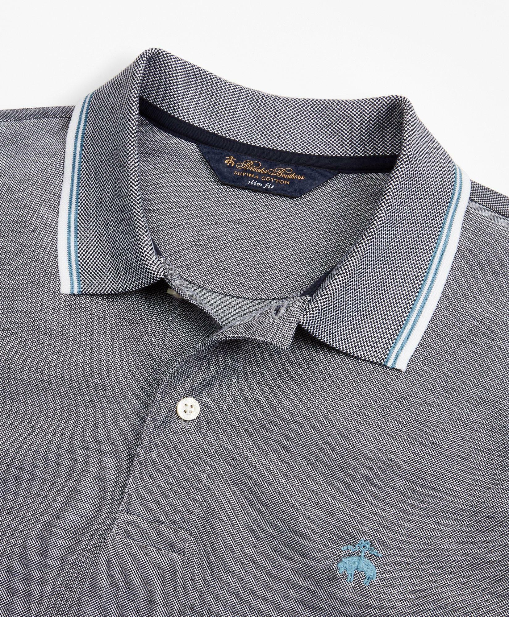 Brooks Brothers Men's Golden Fleece Slim Fit Tipped Polo Shirt | Grey