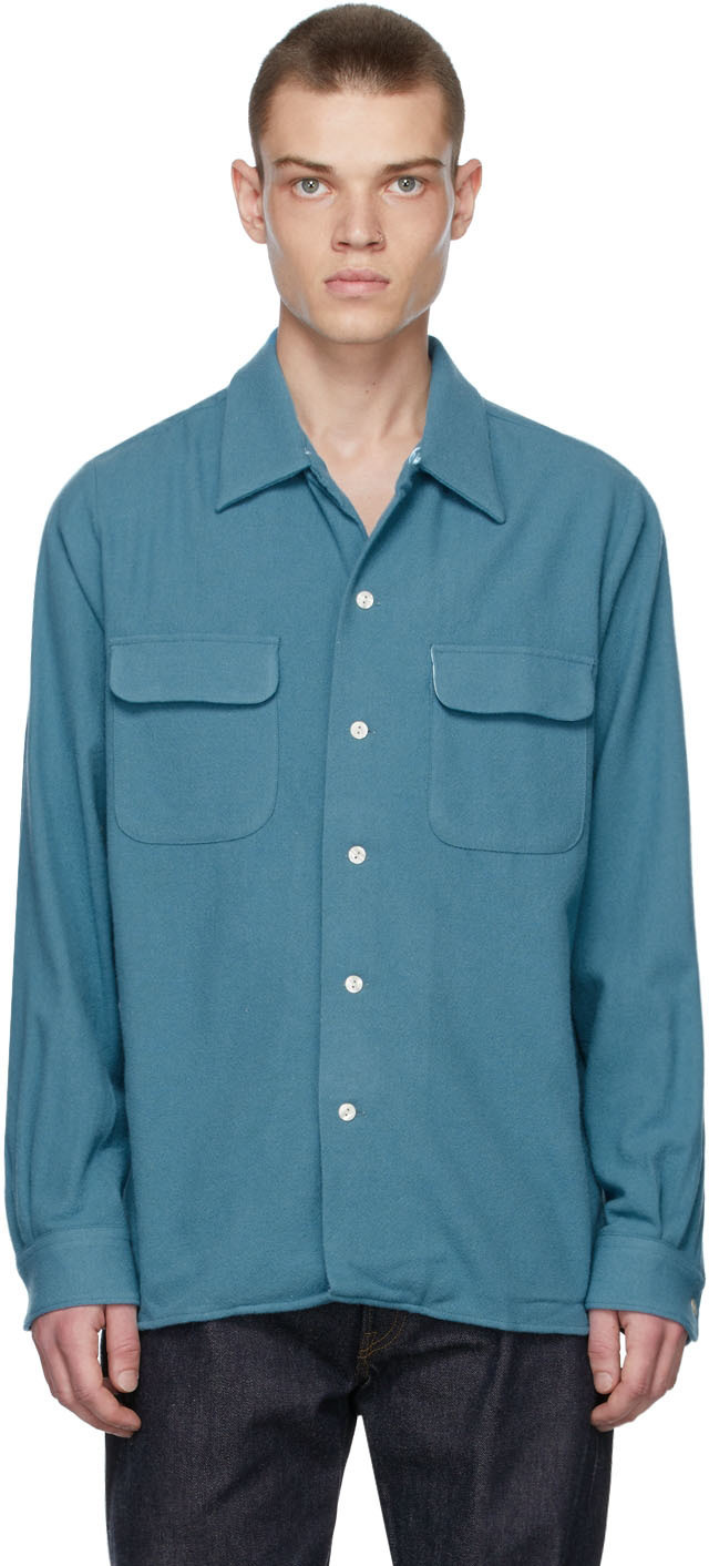 Levi's Vintage Clothing Blue Styled By Levi's Wool Shirt Levi's Vintage