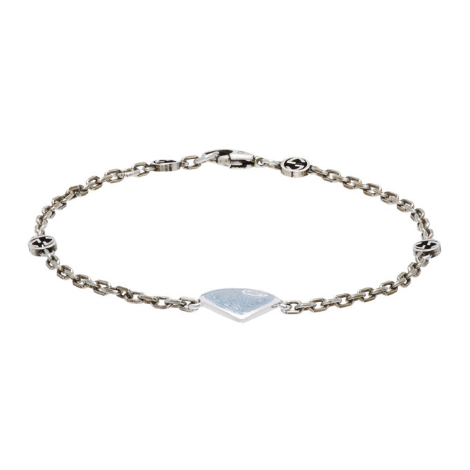 gucci silver heart bracelet