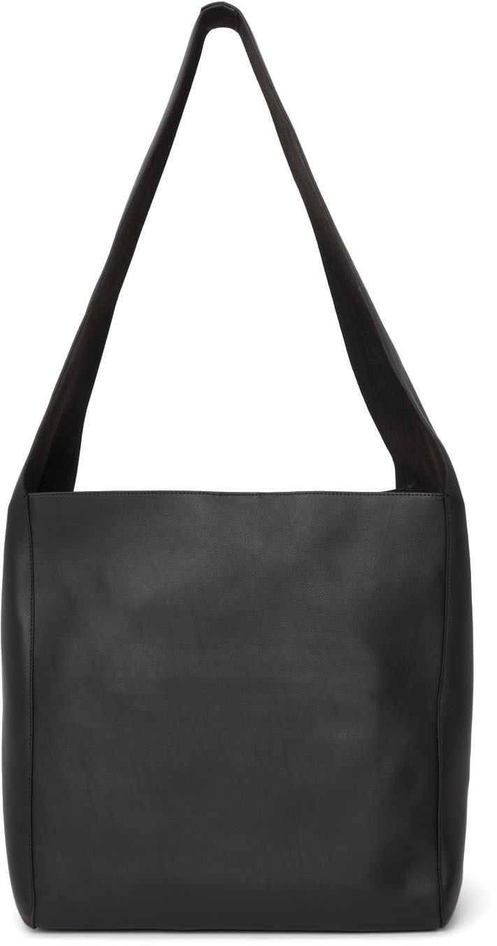 Joseph Black Leather Slouch XL Tote Joseph