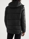 Barbour Gold Standard - Everest Leather-Trimmed Quilted Padded Shell Hooded Parka - Black