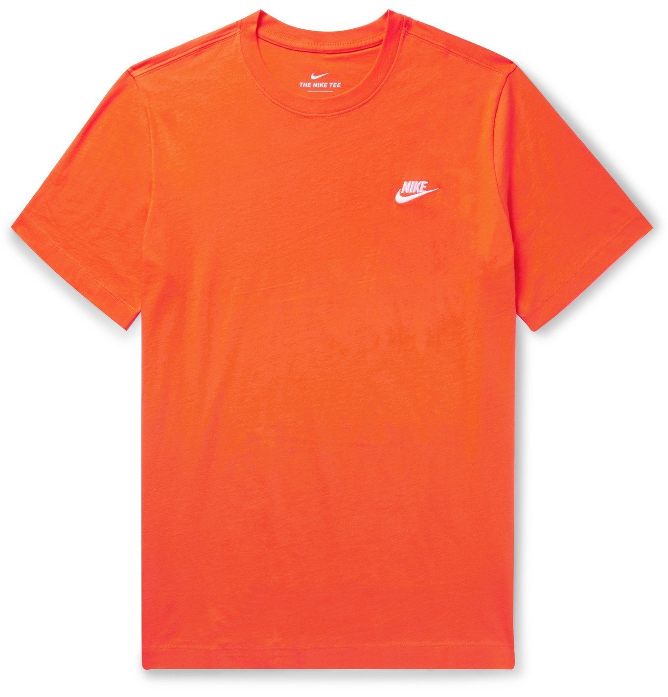 nike t shirt orange logo
