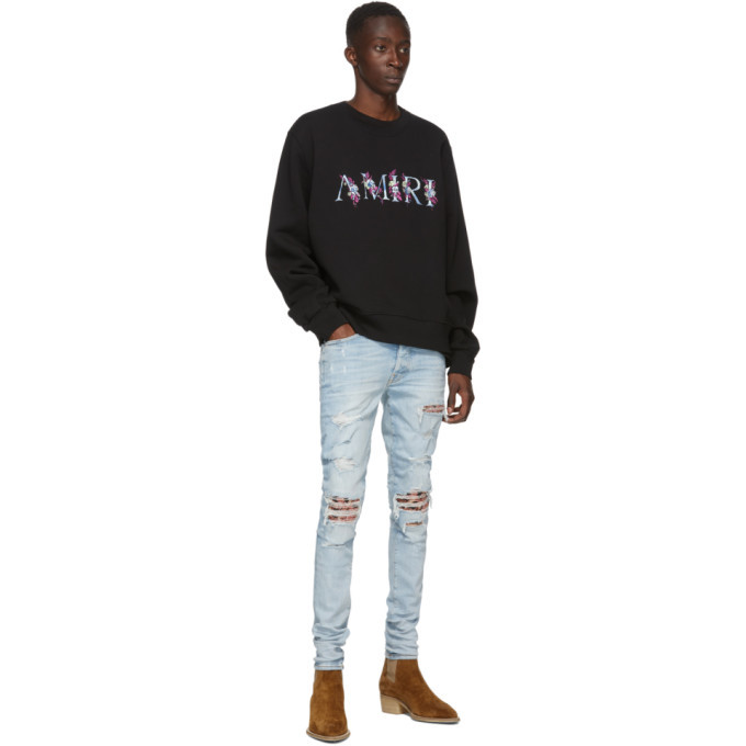 amiri banana leaves jeans