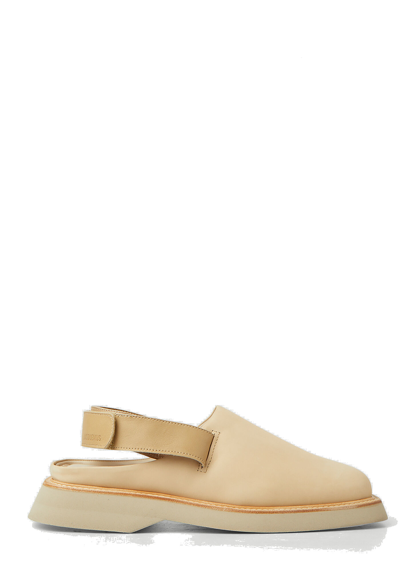 Photo: Les Mules Carre Shoes in Beige