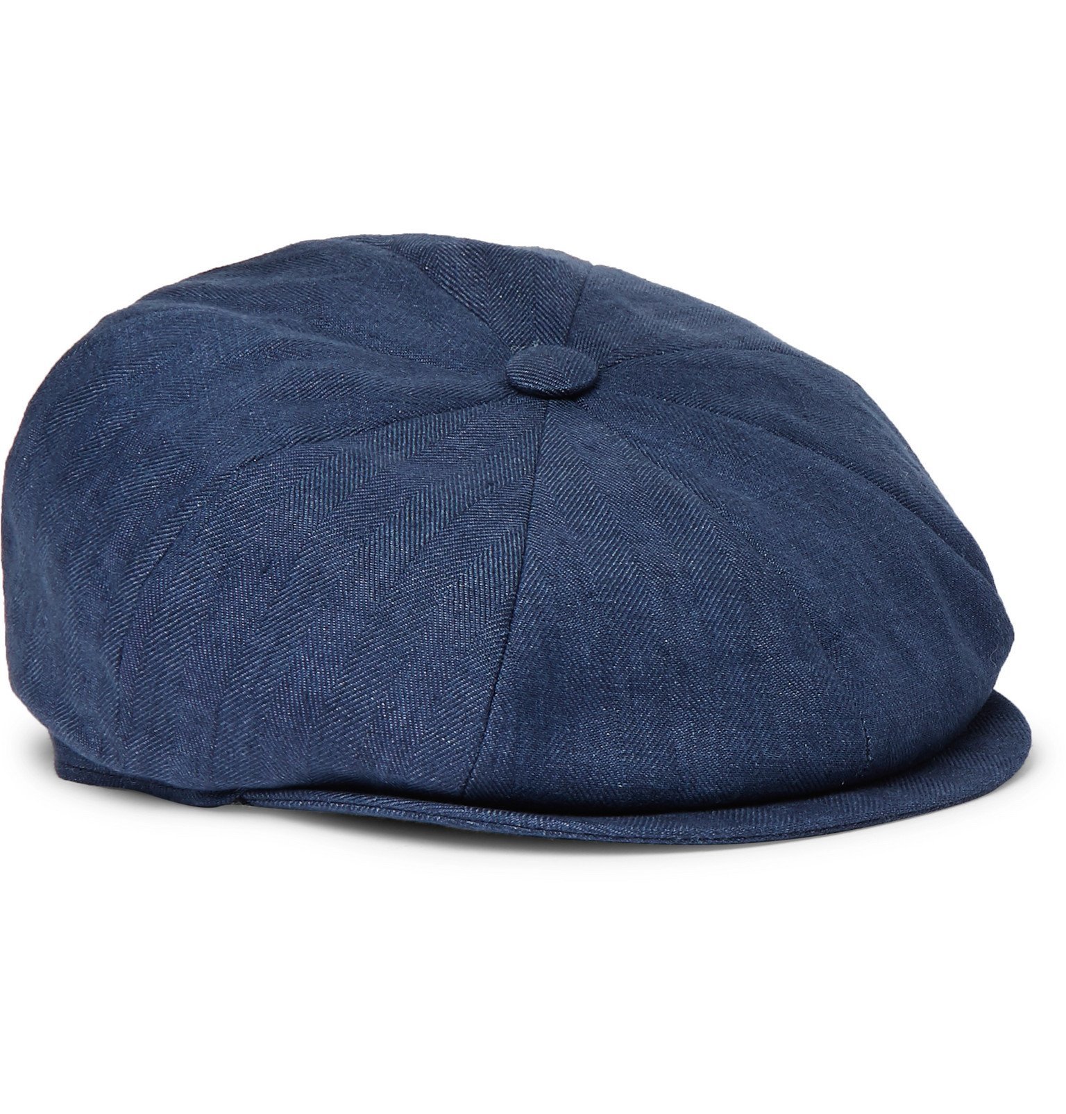 Brunello Cucinelli - Linen Flat Cap - Blue Brunello Cucinelli