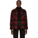 Isabel Marant Etoile Black and Red Wool Gast Jacket