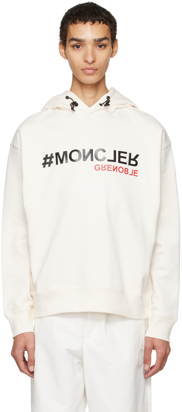 Moncler Grenoble Off-White Bonded Hoodie Moncler Grenoble