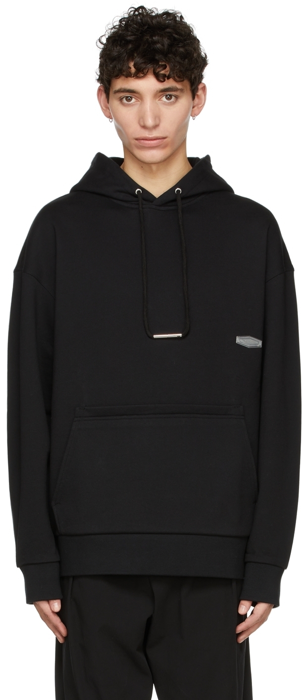 Wooyoungmi Black Cotton Hoodie Wooyoungmi