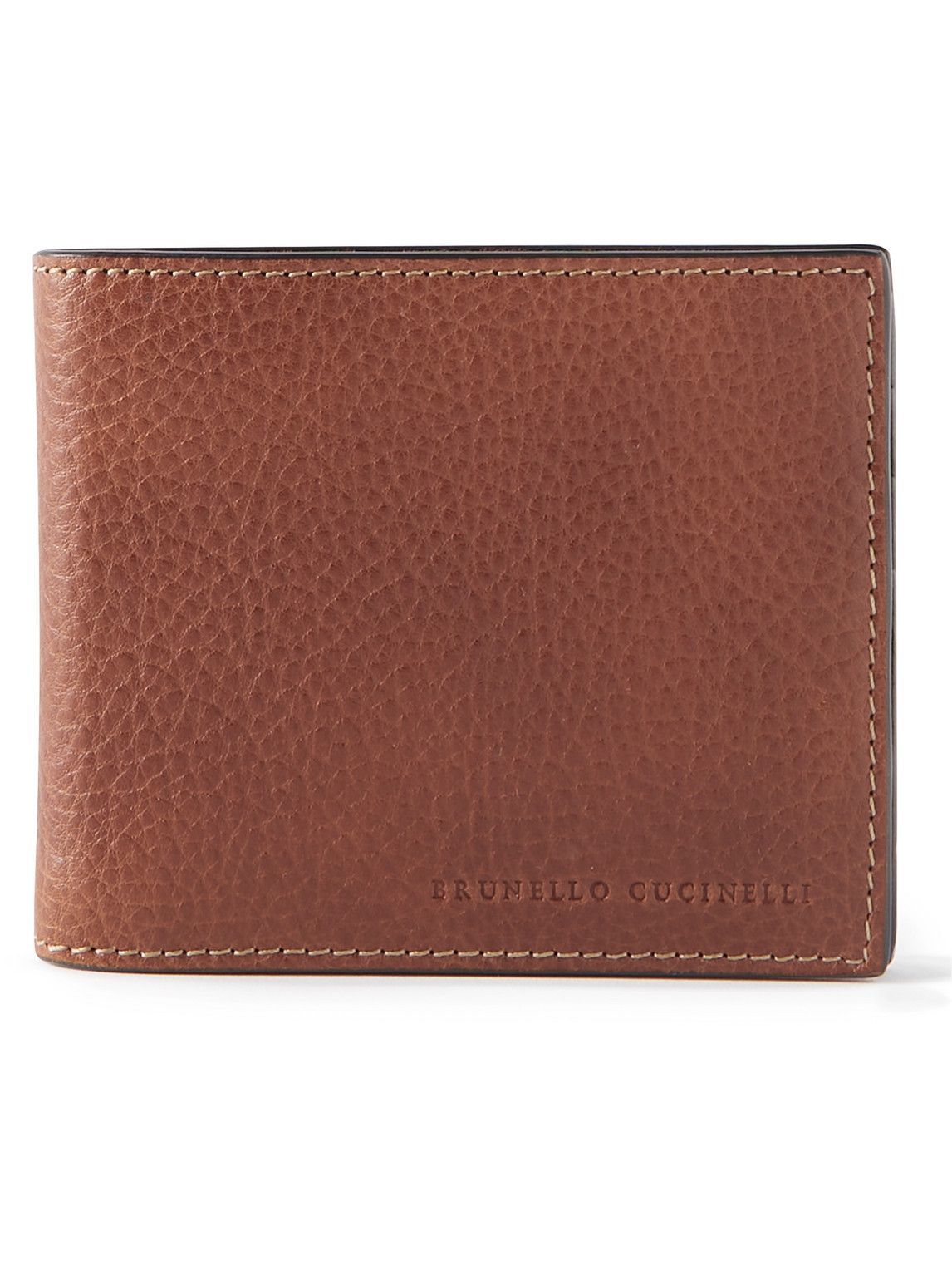 Brunello Cucinelli - Full-Grain Leather Billfold Wallet Brunello Cucinelli