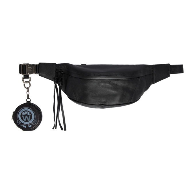 Wooyoungmi Black Lambskin Belt Bag Wooyoungmi