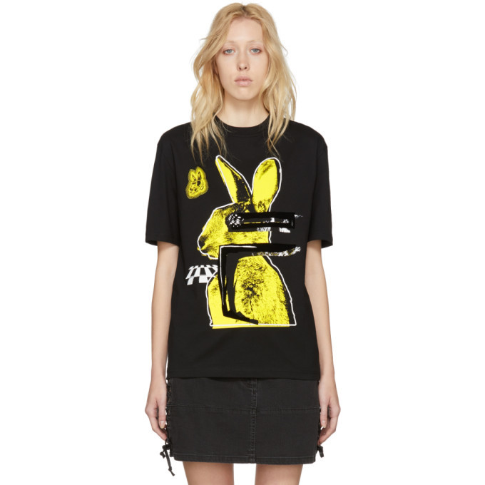 alexander mcqueen rabbit t shirt