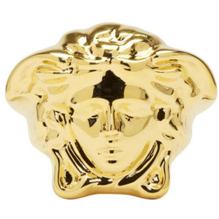 Versace Gold Large Medusa Ring Versace