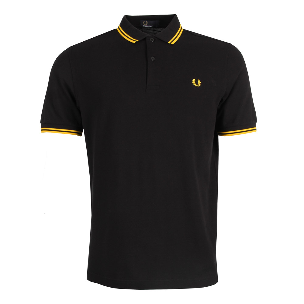 Polo Slim Fit Twin Tipped Black Fred Perry 3172