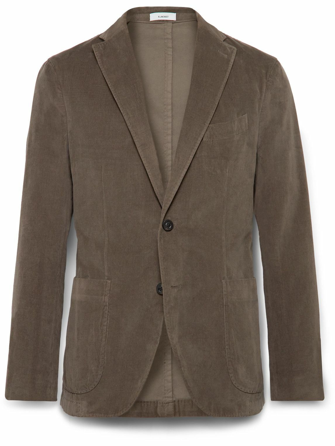 Boglioli - K-Jacket Unstructured Cotton-Moleskin Suit Jacket - Brown ...