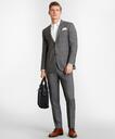 Brooks Brothers Men's Milano-Fit Windowpane Wool Suit Pants | Grey