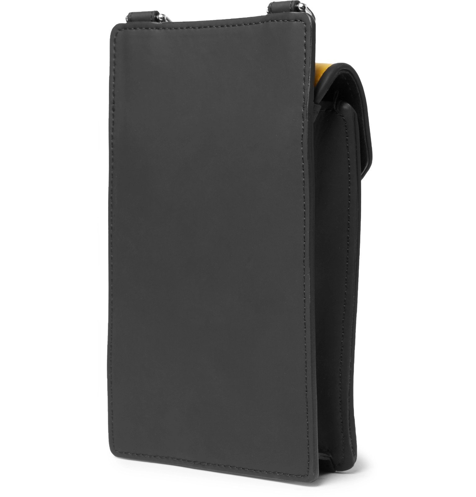 Moncler Mini Quilted CoatedCanvas Messenger Bag Yellow Moncler