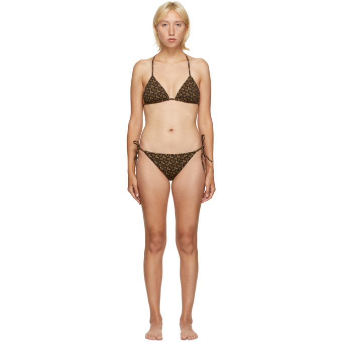 Burberry Brown Cobb Bikini Burberry