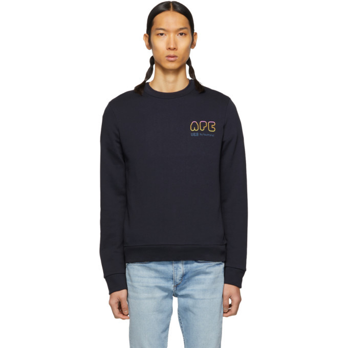 A.P.C. Navy V2.0 Rainbow Sweatshirt A.P.C.