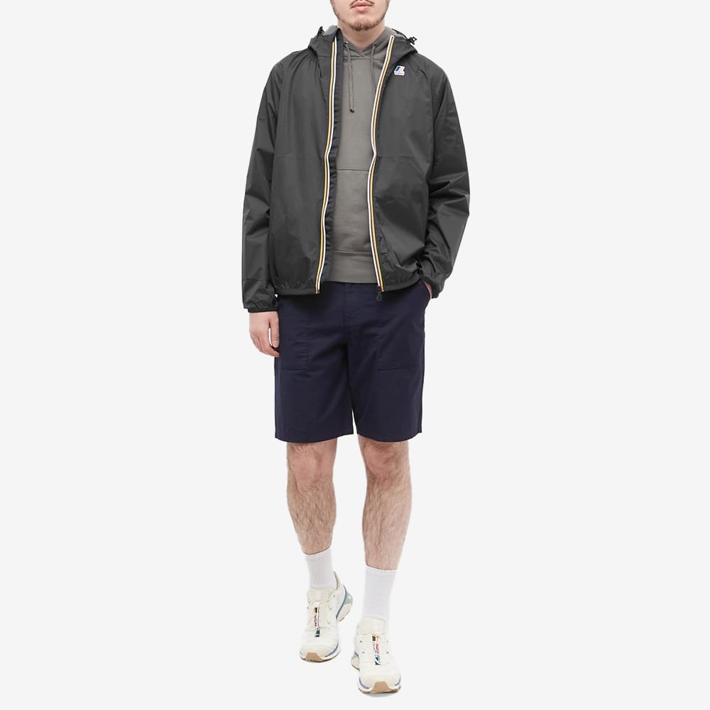 KWay Men's Le Vrai 3.0 Claude Packable Zip Jacket in Black Unico Kway