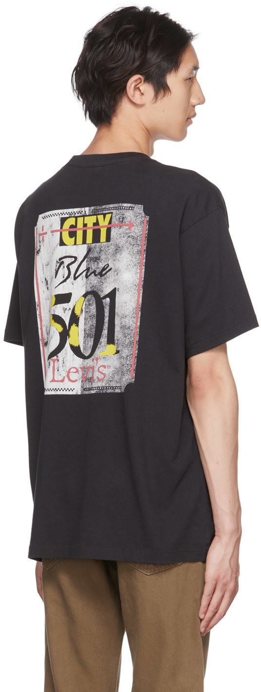 Levi's Black Printed T-Shirt