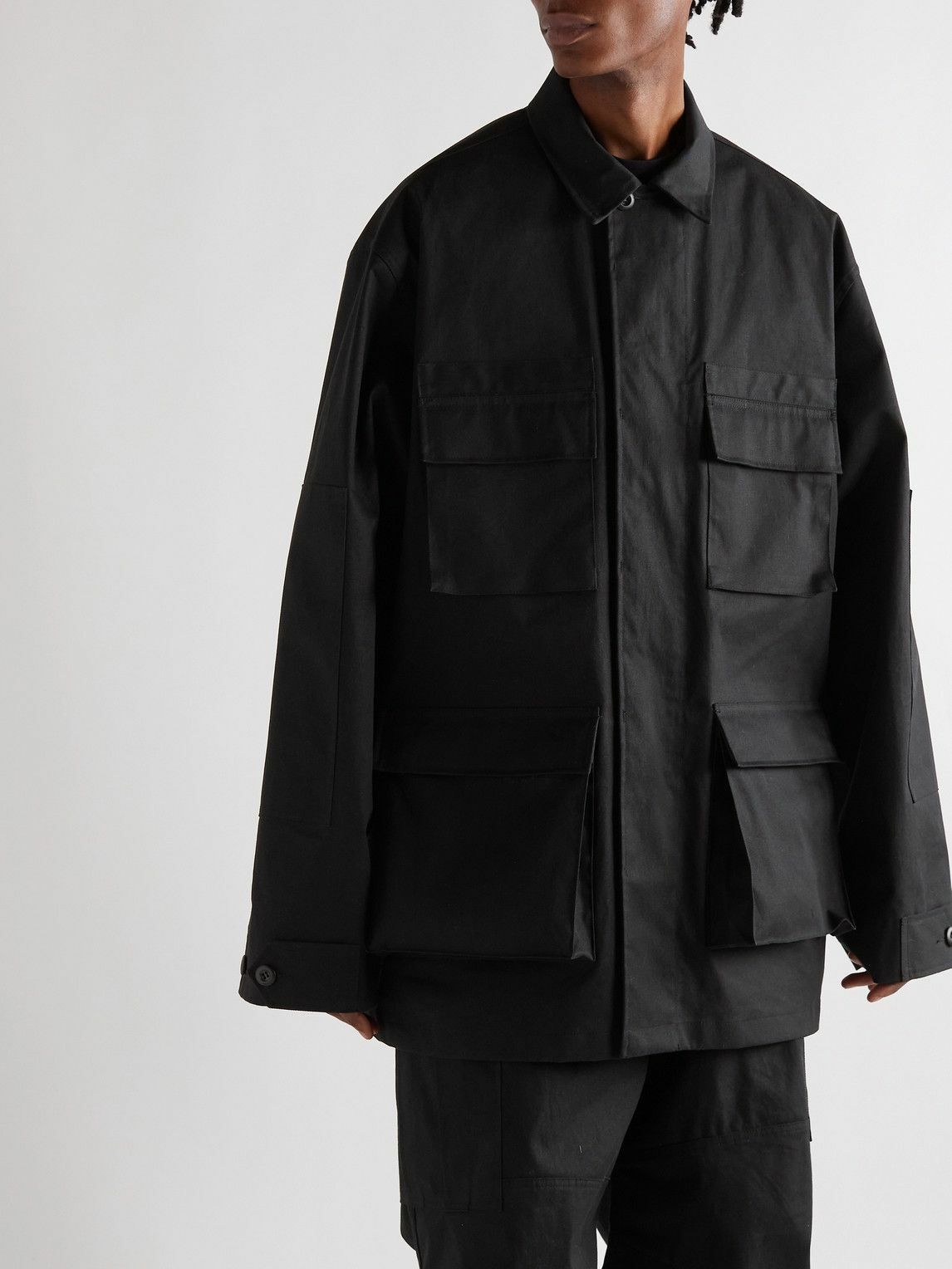 Balenciaga - Cotton-Drill Overshirt - Black Balenciaga