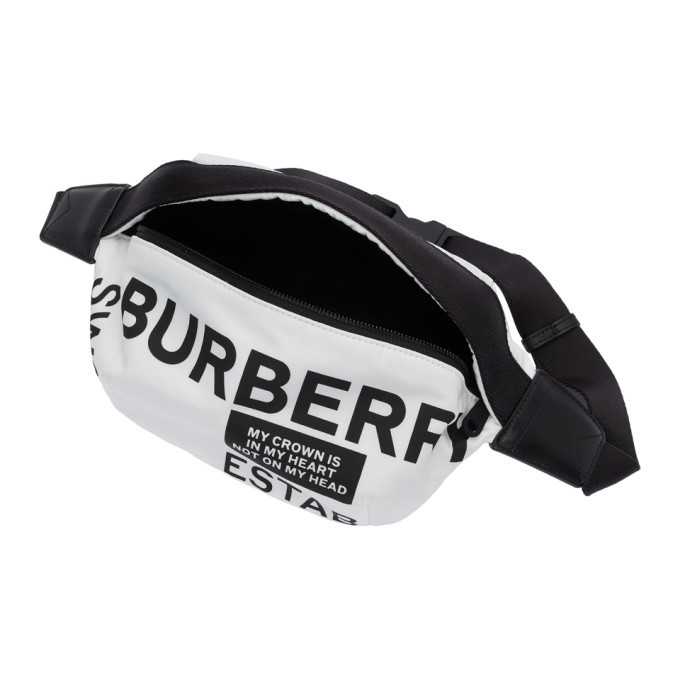 Burberry White Sonny Graphic Belt Bag Burberry