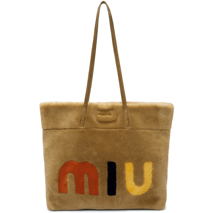 miu miu shearling bag