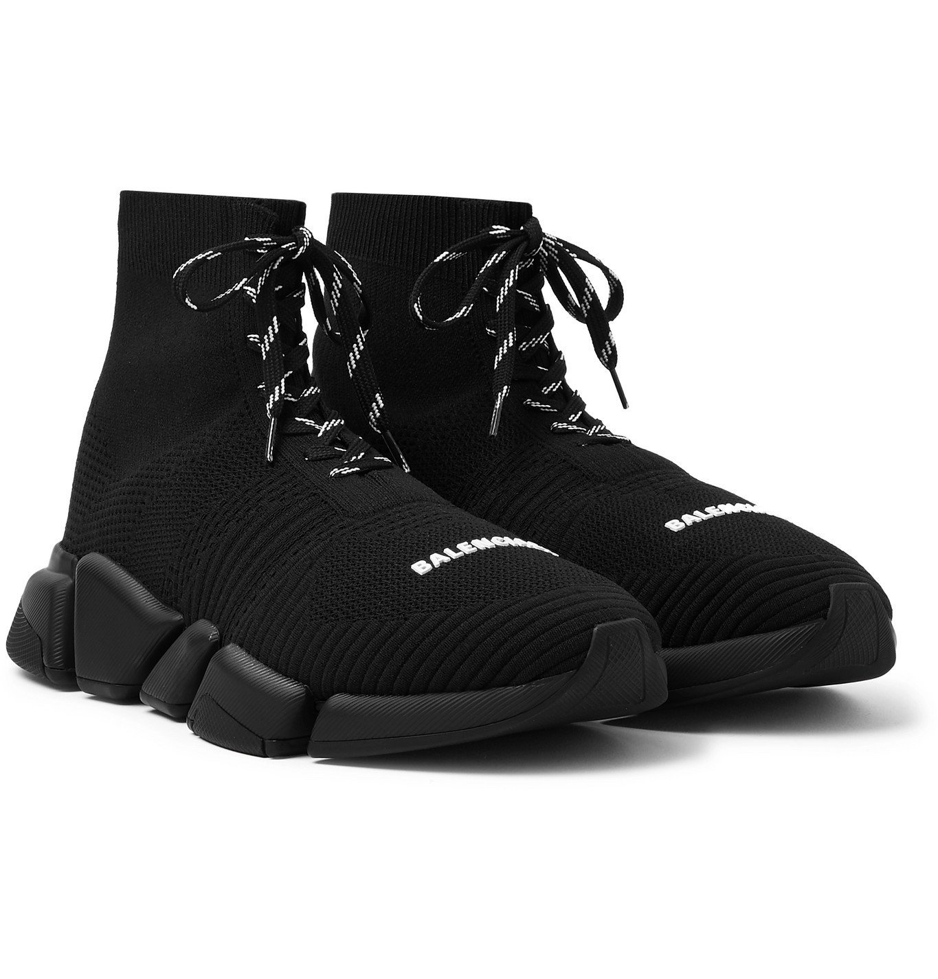 Balenciaga - Speed 2.0 Stretch-Knit Sneakers - Black Balenciaga