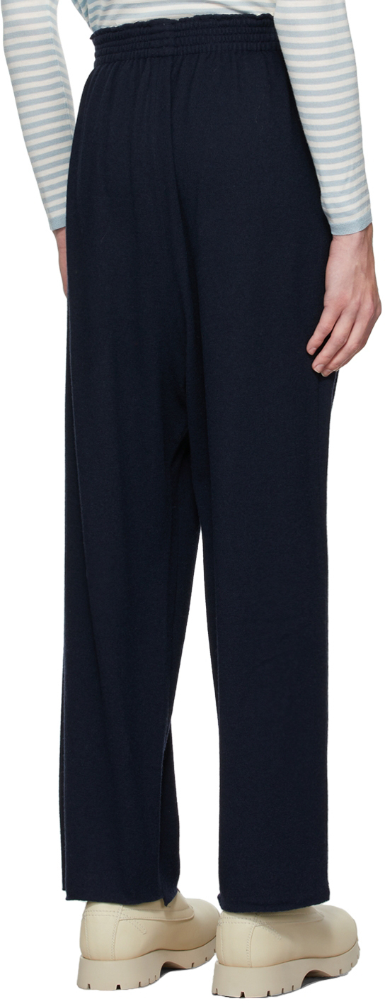 Camiel Fortgens Navy Merino Wool Lounge Pants Camiel Fortgens