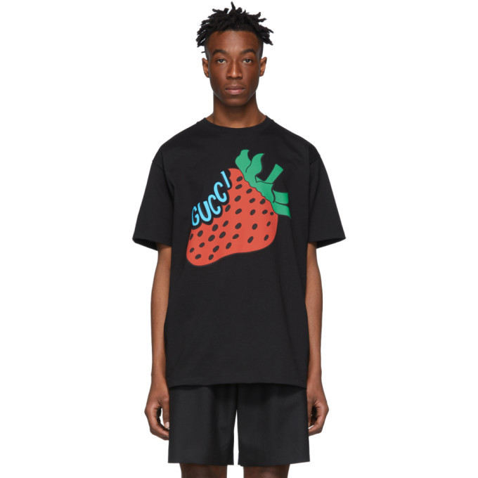 Gucci Black Strawberry T-Shirt Gucci