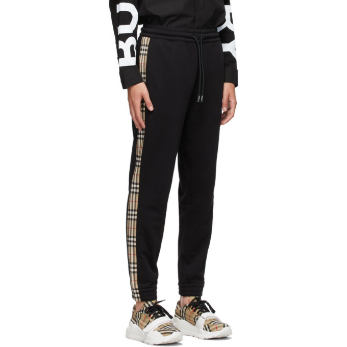 Burberry Black Check Lounge Pants Burberry