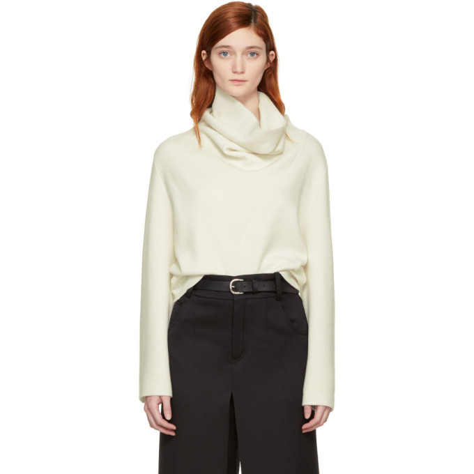 white cashmere turtleneck