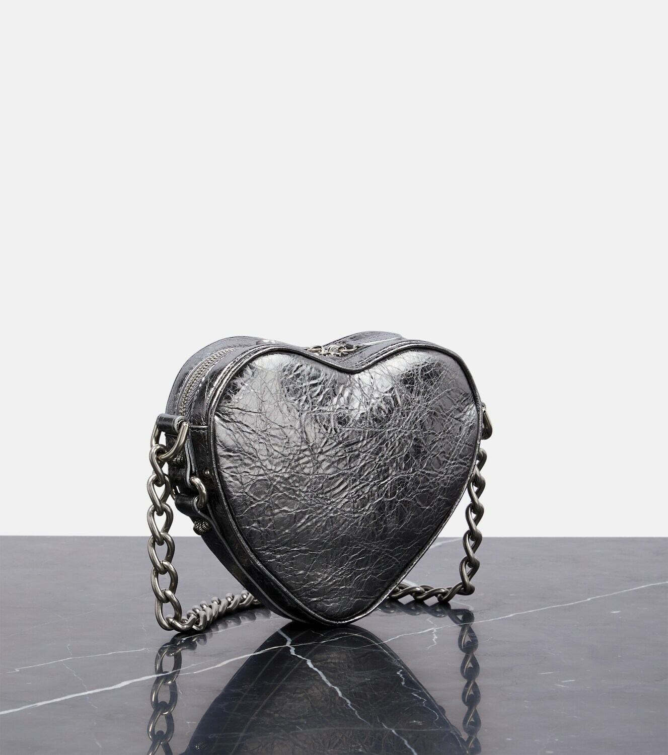 Balenciaga - Le Cagole Heart Mini leather crossbody bag Balenciaga