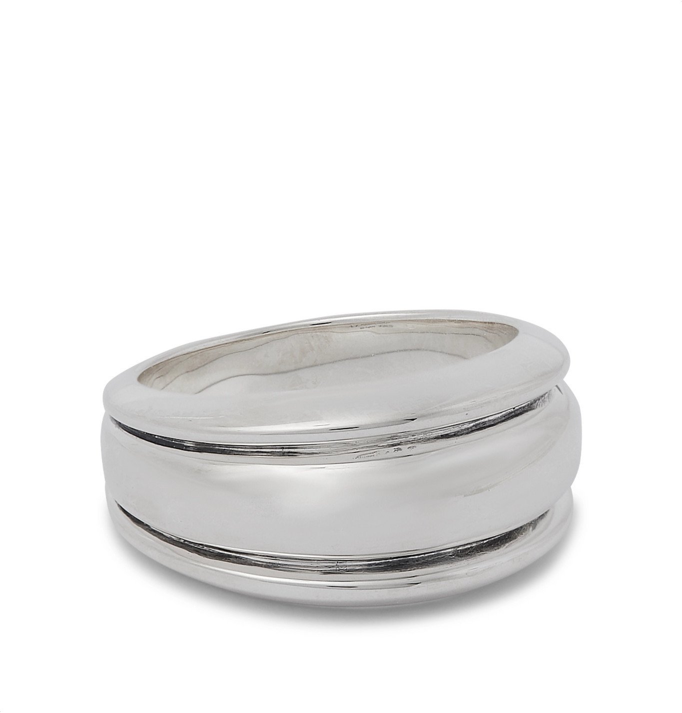 Bottega Veneta Silver Ring 2025 | patrickjones.com