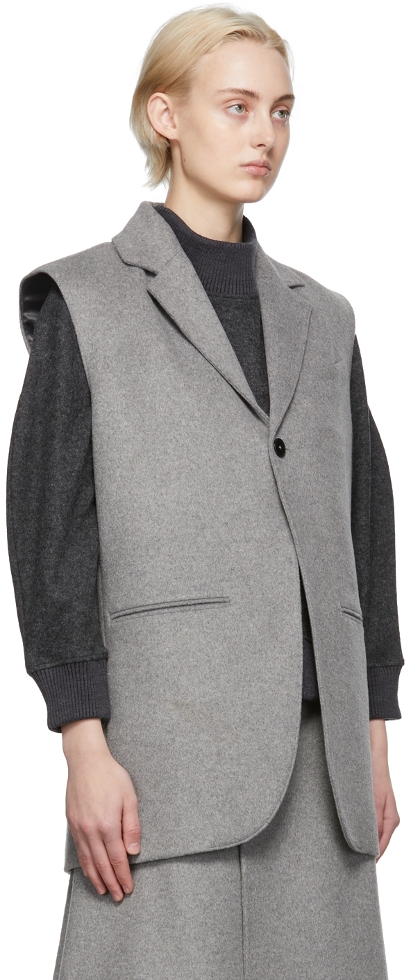 Oct31 Grey Wool Vest