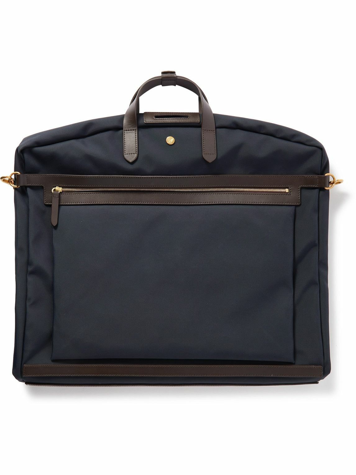 Mismo - Leather-Trimmed Canvas Suit Carrier Mismo