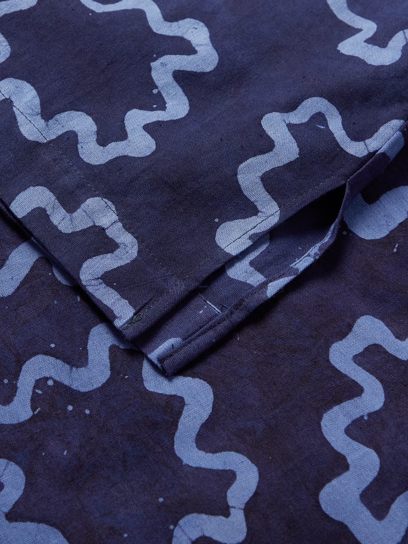 PostImperial Ijebu CampCollar Cotton Shirt Blue PostImperial