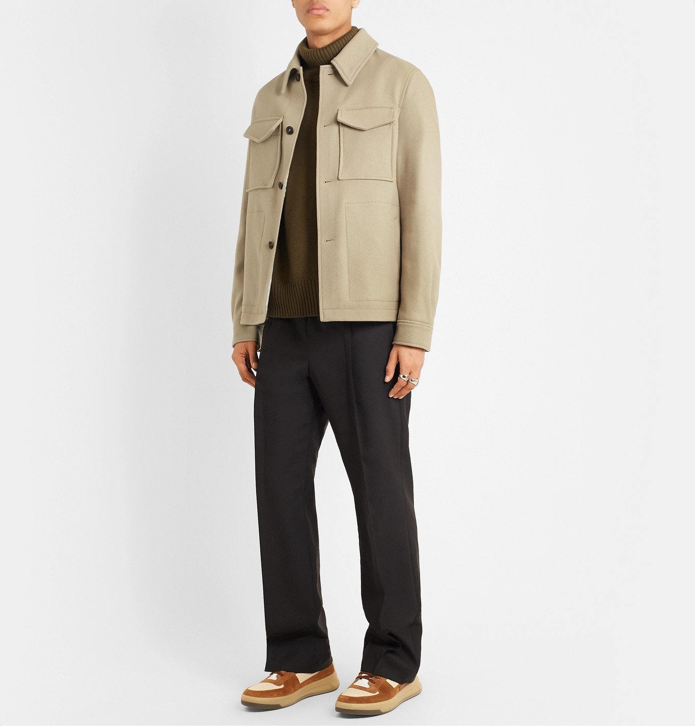 AMI - Wool-Blend Blouson Jacket - Neutrals AMI