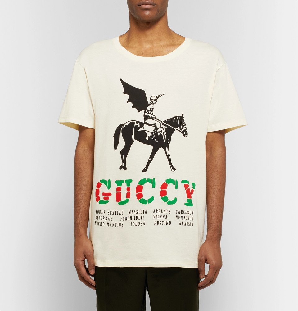 Gucci - Printed Cotton-Jersey T-Shirt 
