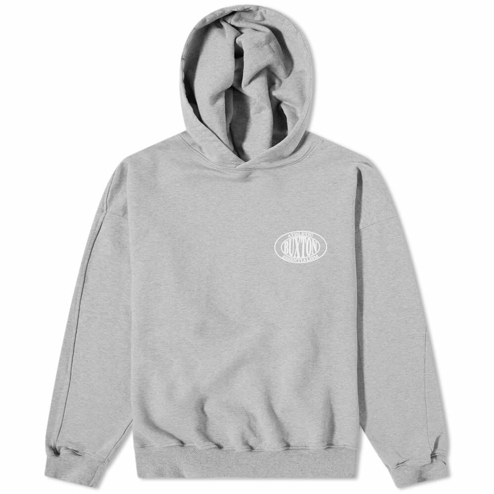 Cole Buxton Men's Athletic Logo Gym Hoody In Grey Marl Cole Buxton