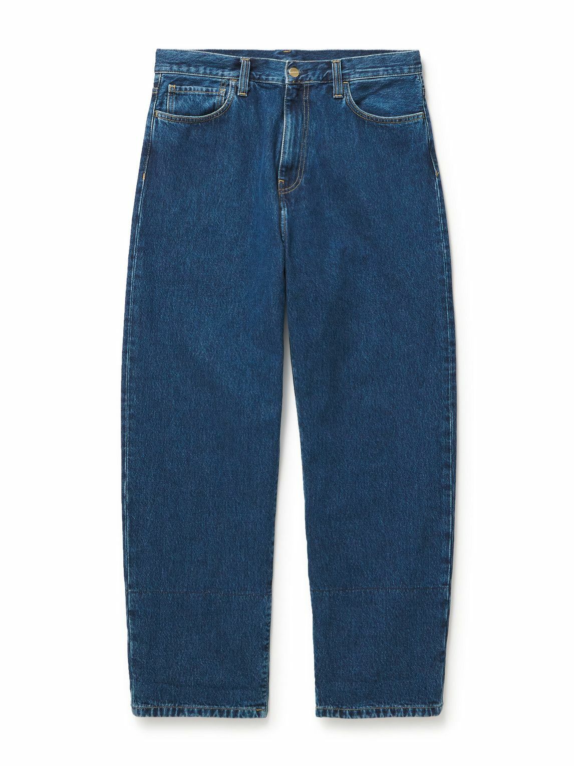 Carhartt WIP - Rider Straight-Leg Flannel-Trimmed Jeans - Blue Carhartt WIP