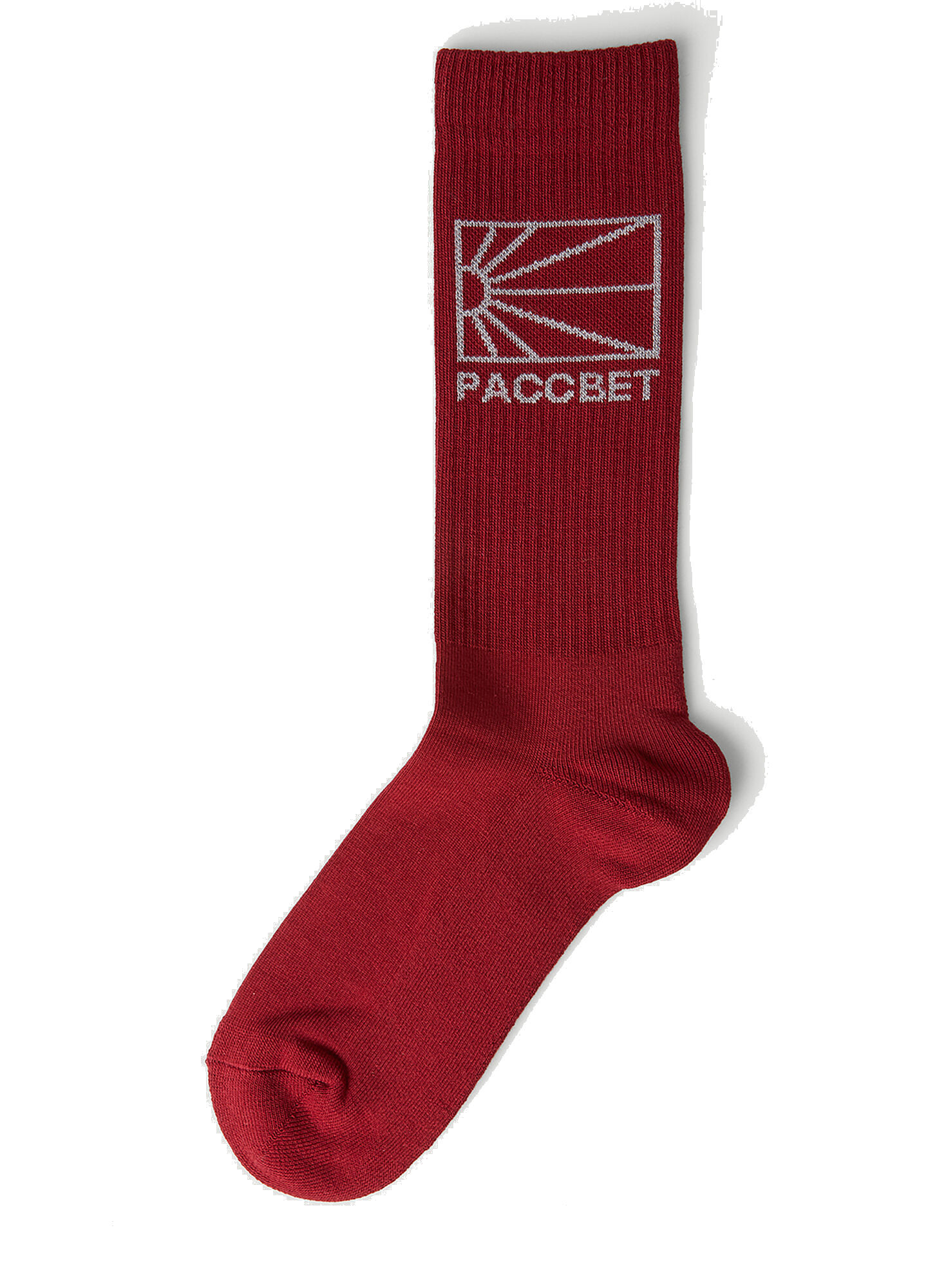 Logo Intarsia Socks in Red