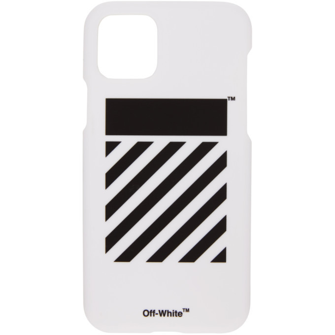 Off White Ssense Exclusive White Diagonal Iphone 11 Case Off White