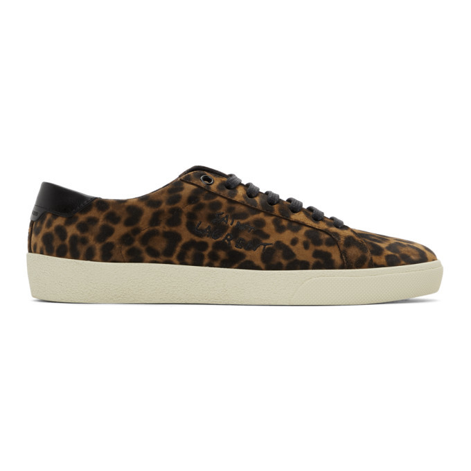ysl sneakers leopard