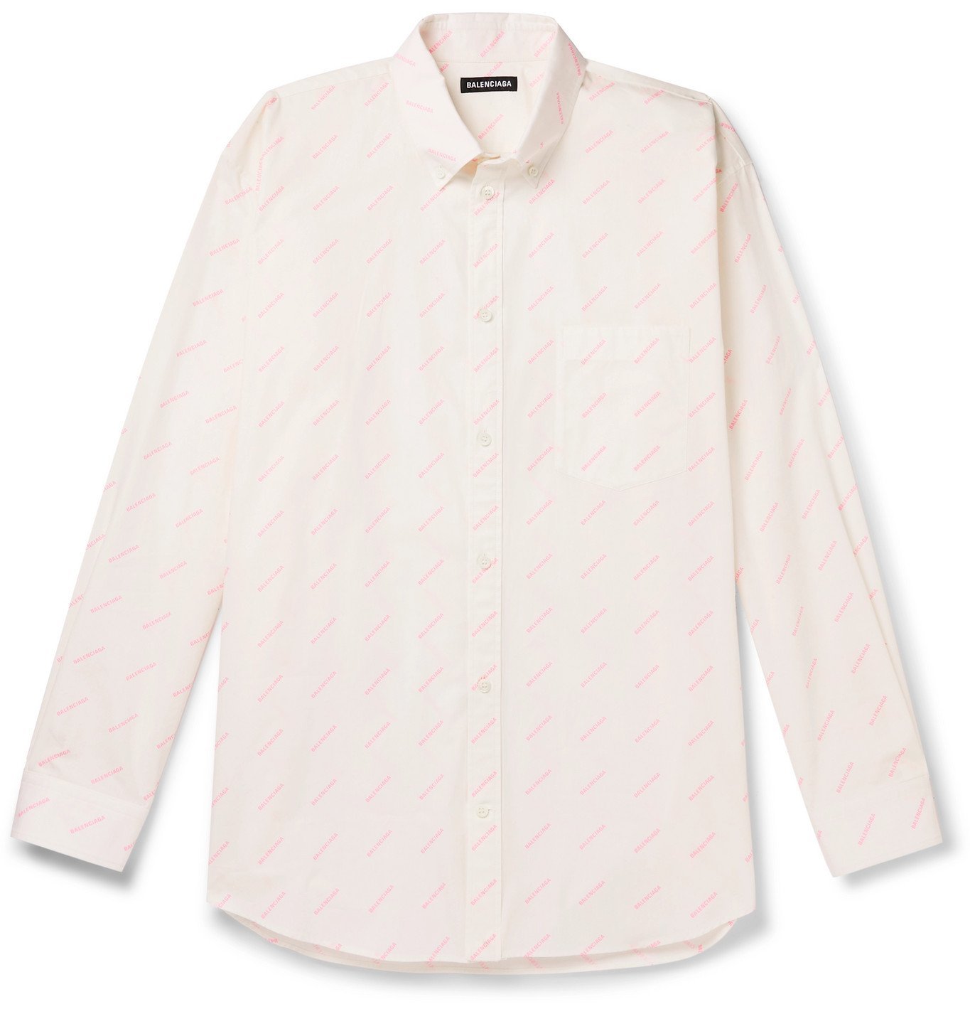 white balenciaga button down